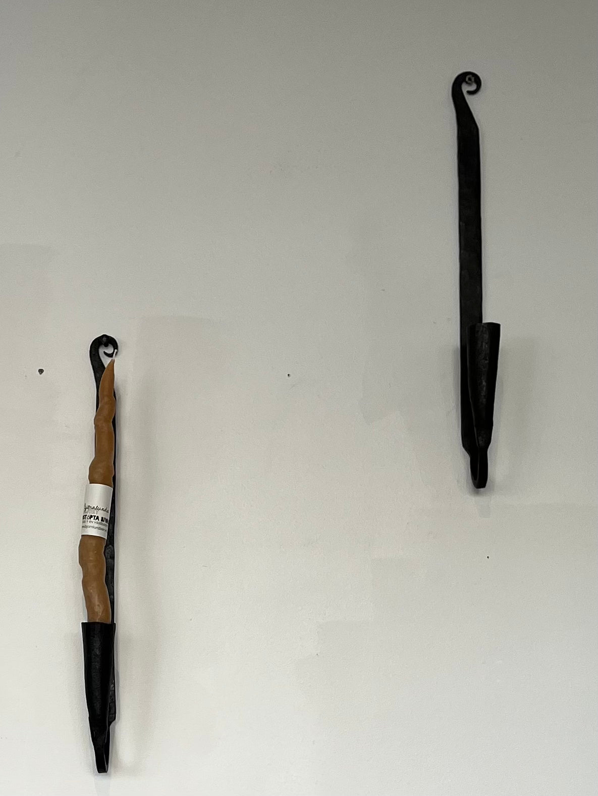 Väggljusstake handsmidd