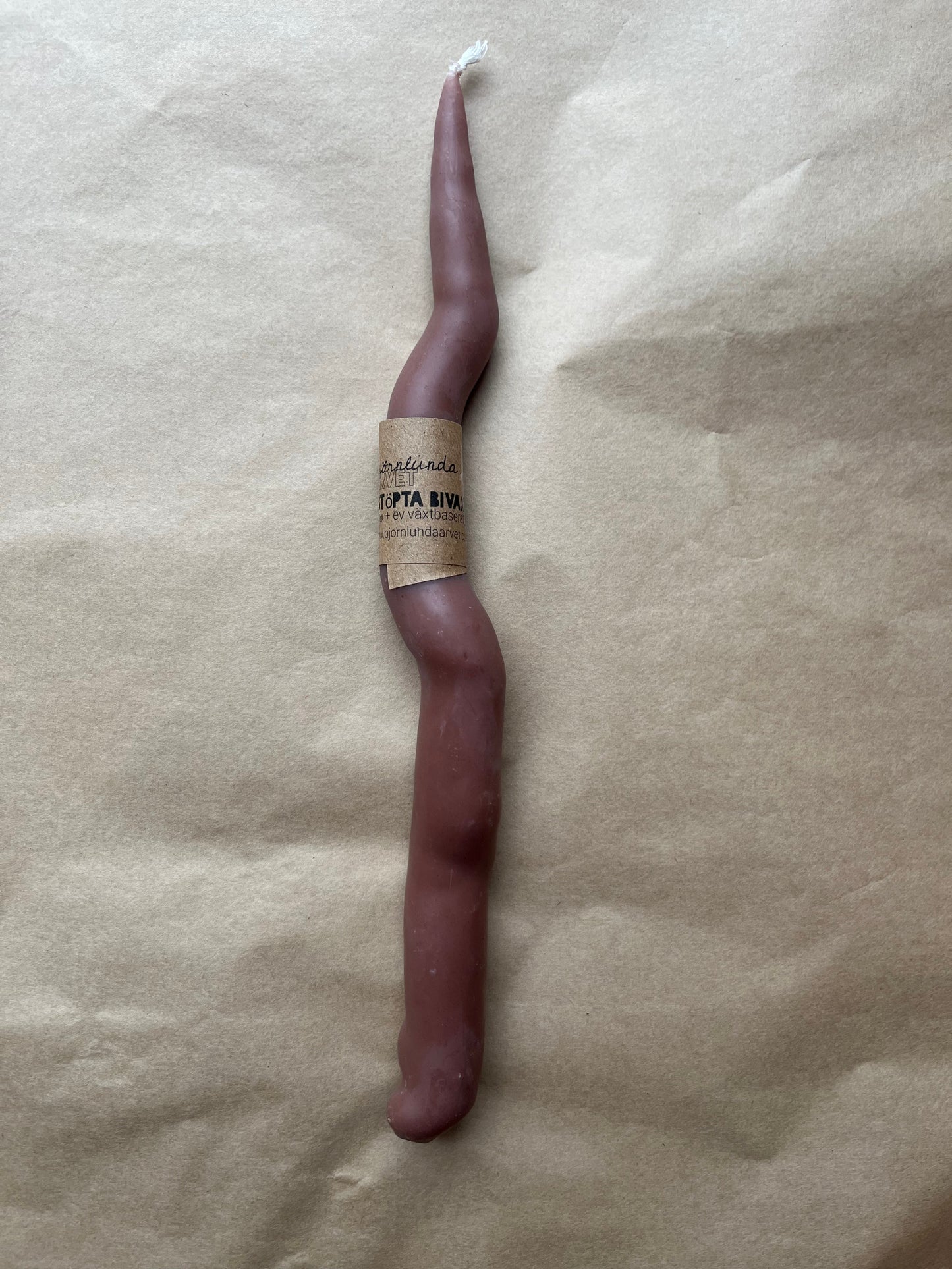 Beeswax candle knotty Thunder