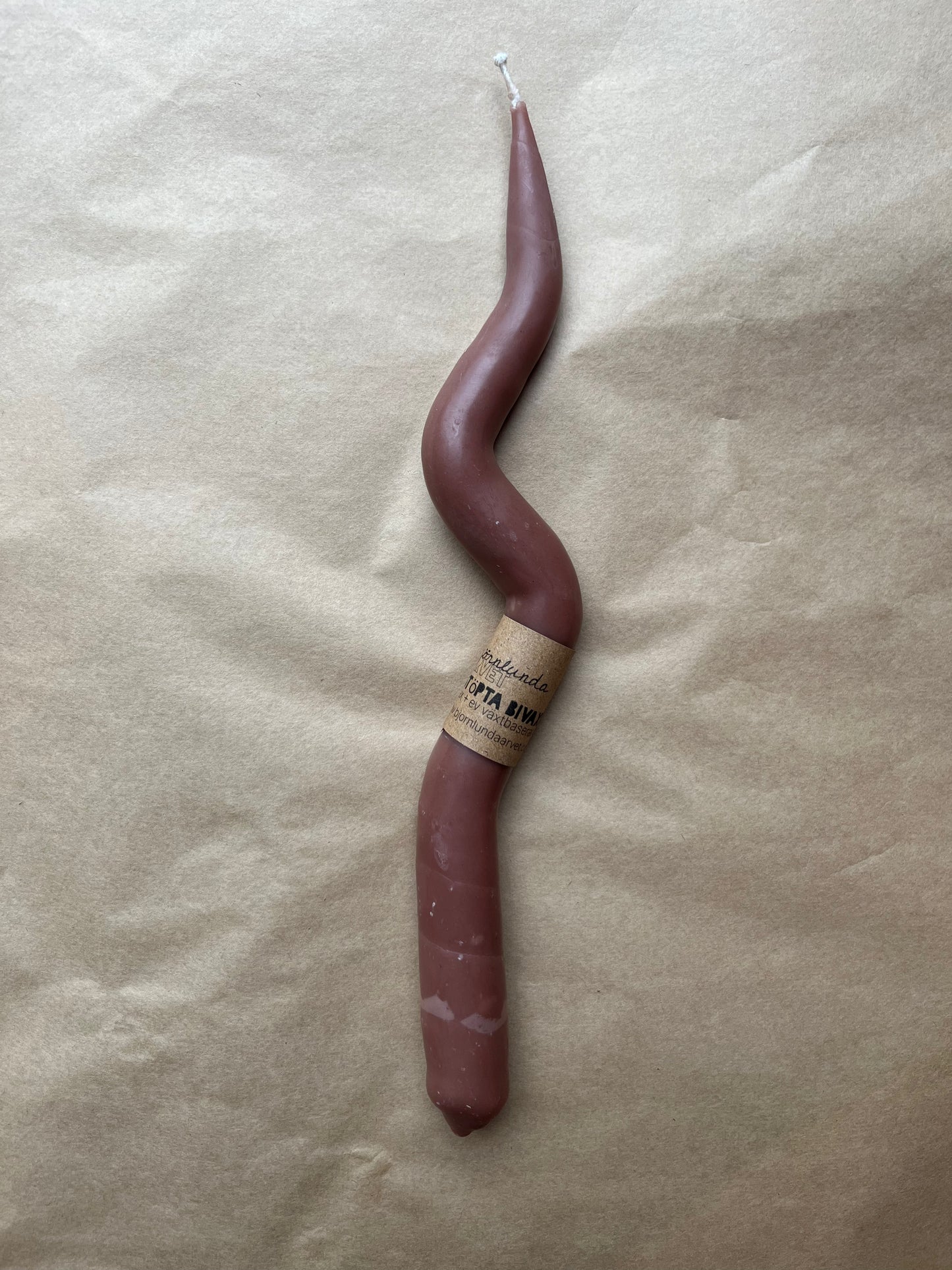 Bivaxljus vågigt Glögg.